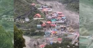 Flash floods devastate Uttarakhand's Dharali village after a cloudburst. Rescue teams rush to find missing as water submerges homes and temples.