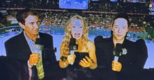 former skaters Tara  Lipinski and Johnny Weir are hosts at the Olympics.